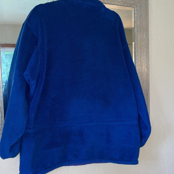 Patagonia - Vintage tag fleece zip with waist sincher. Royal blue Large - Picture 7 of 7
